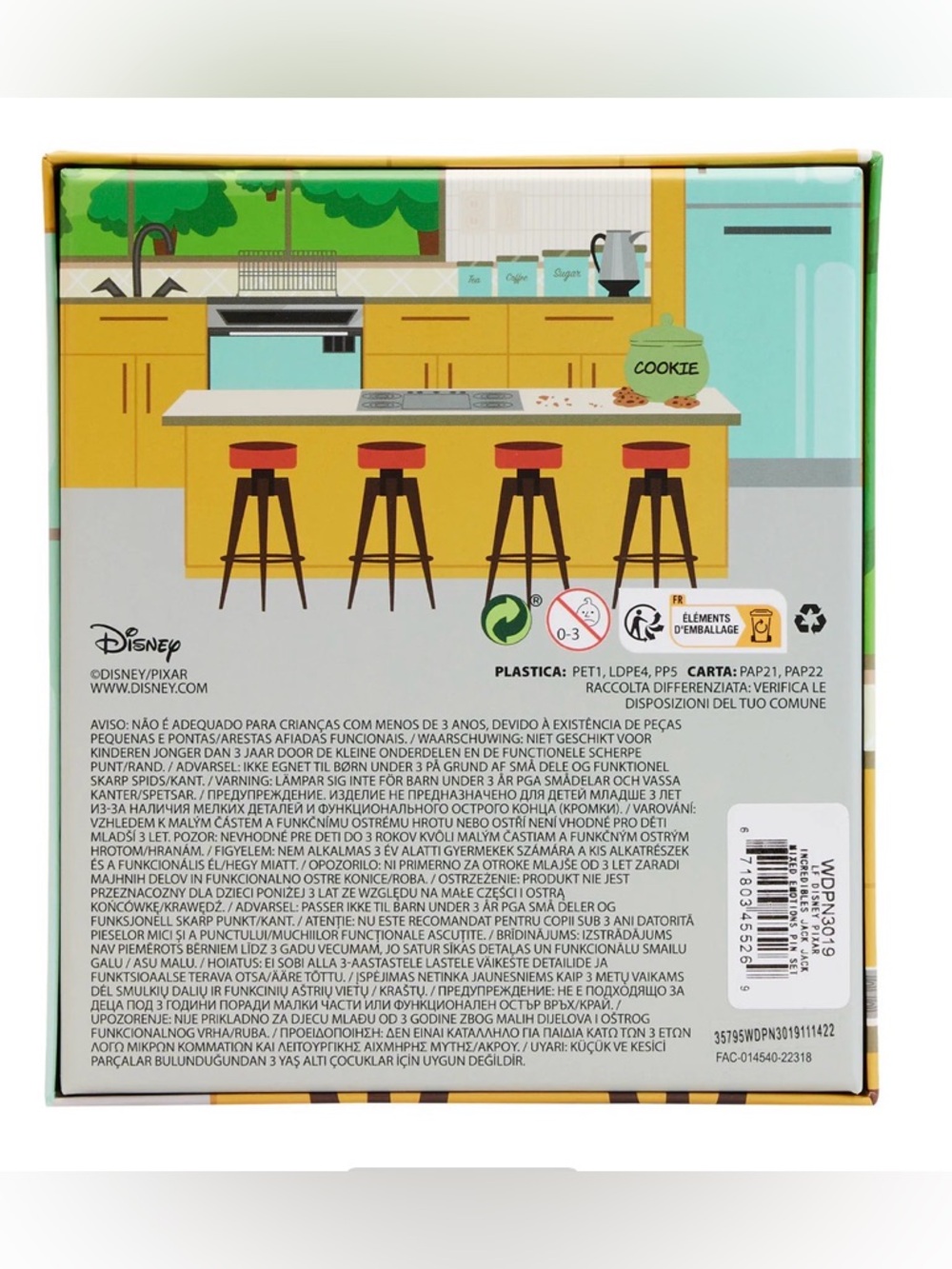 NWT Loungefly Disney Pixar Incredibles Jack Jack Mixed Emotions Pin Set - Picture 3 of 5